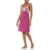 Natori womens Luxe Shangri-la Slip(Mulberry Purple With Cocoon)