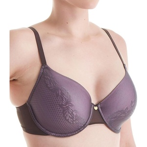 Natori Support Women’s Plus Size Smooth Scroll Full Figure Contour Underwire Bra(Graphite/Soft Lilac)