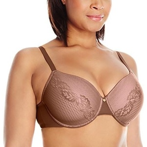 Natori Support Women’s Plus Size Smooth Scroll Full Figure Contour Underwire Bra(Truffle/Blushing Pink)