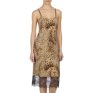 Natori Women’s Infinity: Lace Trim Slip(Leopard Print)