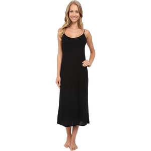 Natori Women’s Shangri-La Solid Knit Gown Nightgown nightshirt(Black)