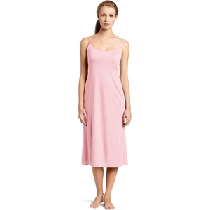 Natori Women’s Shangri-La Solid Knit Gown Nightgown nightshirt(Heathered Precious Pink)