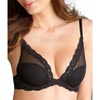 Natori Women Feathers Lace Plunge T-Shirt Bra(Deep Sea Blue)